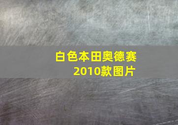 白色本田奥德赛 2010款图片